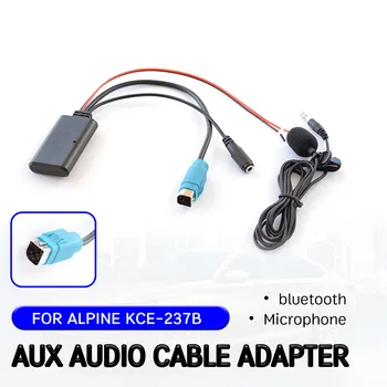 bezdrôtové audio rozhranie bluetooth, Aux Prijímač, kábel Kábel Adaptéra pre Alpine KCE-237B s mikrofónom pre Alpine 2009+ CDE-W203Ri