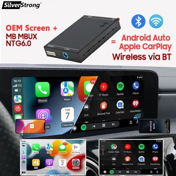 Bezdrôtové CarPlay Na Mercedes NTG6.0 Android Auto W118 A180 A200 A45 A63 GLA CLA W176 B200 B180 W117 W213 W206 W222