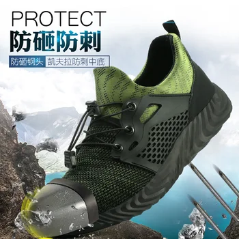 Bezpečnostnú pracovnú obuv mužov a žien ochranné oceľové špice bezpečnostná obuv nezničiteľný priedušná non-slip opotrebovaniu topánky