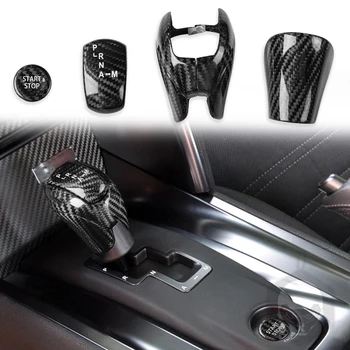 Black Suché uhlíkových vlákien automobilový priemysel interiér radenie hlavu krytie náhradné diely Na Nissan GTR R35 08-16
