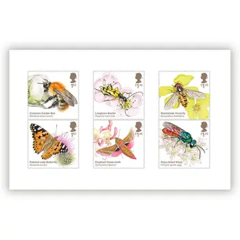 Britská Post Pečiatka,2020,Opeľovanie Hmyzom Série,Hmyzu Pečiatka,Zvierat Pečiatka,Vysoká Quaility,Skutočný Originál
