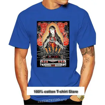 Camiseta de manga corta de Sullen para hombre, ropa tatuada de la Virgen María negra, Appa, 033538