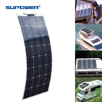 CE 100W Semi Pružné Solárne Panely