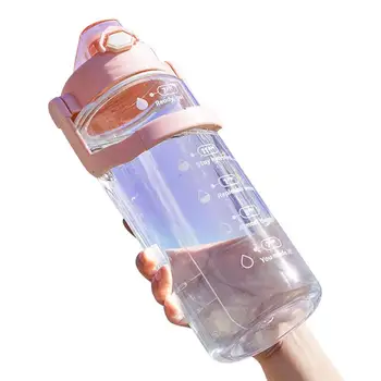 Cestovná Fľaša na Vodu 1800ml Teens Športová Fľaša na Vodu S Vekom Opakovane Prenosné Slamy Fľaša na Vodu Pre Mladistvých Telocvični Outdoorové Športy