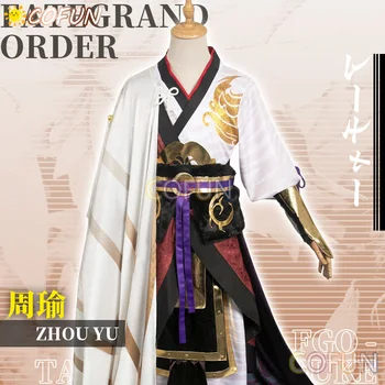 COFUN Hra FGO Samuraj Zvyšné TAKASUGI SHINSUKE Archer Cosplay Kostým Zhou Yu Halloween Oblečenie Mužov Anime Oblečenie