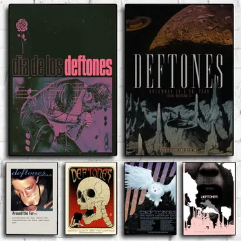 D-Deftones-Spevák Plagát DIY Plagát Kraft Papier Vintage Plagát na Stenu Umenie Maľba Štúdia Nálepky Veľké Szie Nástenné Maľby