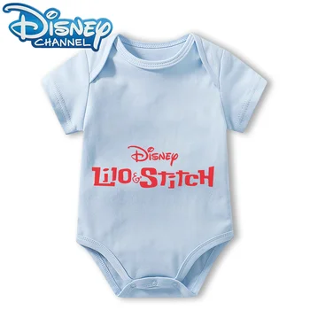 Detské Oblečenie Kombinézu pre Novorodenca Jumpsuit Chlapci Dievčatá Disney Mickey Mouse Krátke Rukávy Romper Onesies 0 Do 12 Mesiacov