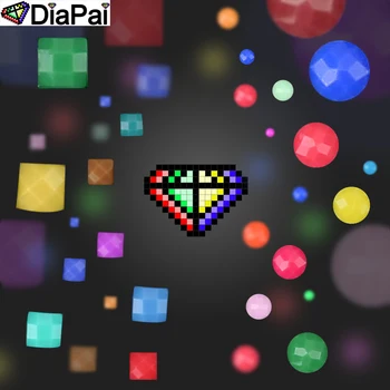 DIAPAI Square/Kolo Vŕtať 5D DIY Diamond Maľba 