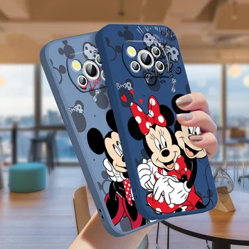 Disney Mickey Roztomilý Pre Xiao POCO C50 C40 X4 M5S F4 M4 X3 F3 M3 C3 Pro GT NFC 4G 5G Kvapaliny Lano Silikónové Telefón Prípade