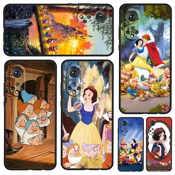 Disney Snow White Prípade Pre Česť 60 50 20 SE Pro X 30 10 X 10i 10 9X 9A 8X 8A Lite Silikónové Mäkké TPU Čierny Kryt Telefónu Coque Core