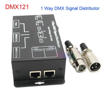 Dmx LED Svetlá Pásy Radič 512 Dmx Signálu Distribútorom LED Zosilňovač Rozdeľovací DMX121 Opakovač Signálu pre DMX Radiče