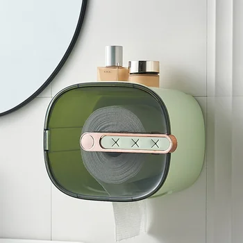 Domácnosti Tesnenie Nepremokavé Tkaniva Box Multifunkčné Nordic Luxusné Tvár Uterákom Držiteľ Kúpeľňa Wc Papier Skladovanie Príslušenstvo