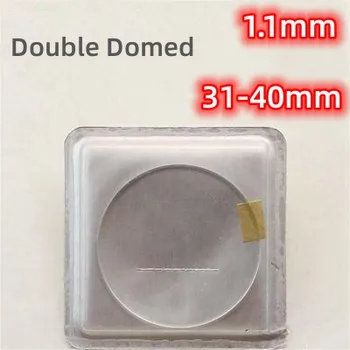 Dvojité Klenutý Hodinky Sklo 1.1 mm Hrúbka Kolo Crystal 31mm-40 mm Priemer Zakrivené Len pre Sledovať Opravu YZC950