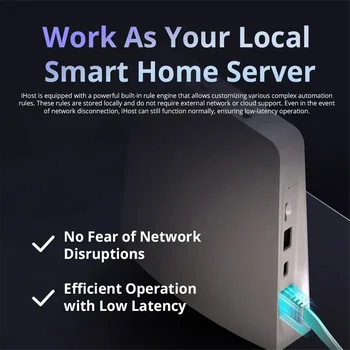 Ewelink IHost Smart Home Hub AIBridge Zigbee 3.0 Bránou Ohľadu na to, Súkromné Local Server (lokálny Server pre siete Wi-Fi, LAN Zariadenia Otvorené API(4GB) Ewelink IHost Smart Home Hub AIBridge Zigbee 3.0 Bránou Ohľadu na to, Súkromné Local Server (lokálny Server pre siete Wi-Fi, LAN Zariadenia Otvorené API(4GB) 5
