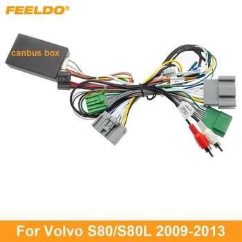 FEELDO Auto 16pin Napájací Kábel Zapojenie Vedenia Adaptér Pre Volvo S80/S80L (roky 2009-2013) Inštalácia Vedúci Jednotky