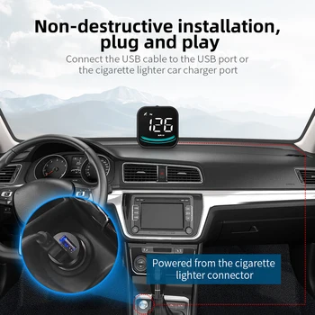 G4 Auto HUD GPS Head Up Display Auto Projektor Rýchlomer S Kompasom Bezpečnostný Alarm Auto Elektronického Príslušenstva