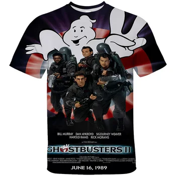 Ghostbusters Mens T-Shirt Letné Módy Ležérne Oblečenie O Krk Vytlačené Krátke Rukávy Deti Tshirts Tee Tričko Vrchné Tričko Y2K