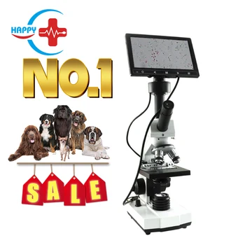 HC-R069 Veterinárnej Psie Semeno Mikroskopom Analyzer Prenosný Digitálny LCD Displej Biologické Sperma Mikroskop Pre zvieratá Ovp