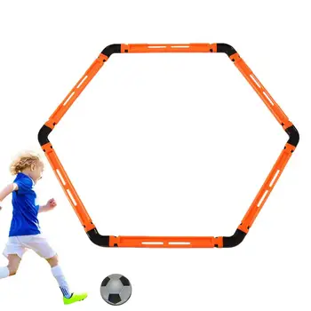 Hex Agility Krúžky Futbalový Tréning Krúžky Odnímateľný Futbal Šesťhranné Krúžky Pre Rýchlosť A Obratnosť Prax Telesnej Výchovy
