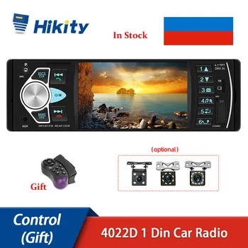 Hikity autorádio 1 Din 4.1 Palcový 4022D FM Audio Stereo Prehrávač, Bluetooth Autoradio Podporu Spätné Kamery Volant Contral