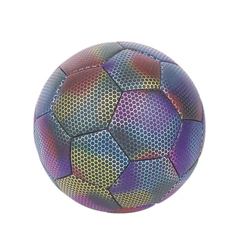 Holografické Futbalovej Lopty - Svietiť v Tme, Reflexná, Veľkosť 5 - Ideálne Pre Deti