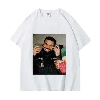 Horúce Rapper Kanye West Grafika Tričká Muži Ženy Trend Hip Hop Rap Krátky Rukáv T-shirt High Street Fashion Nadrozmerné T-shirts
