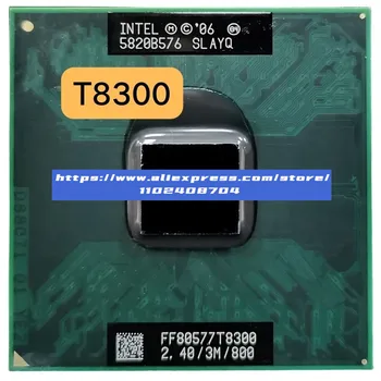 Intel Core 2 Duo T8300 SLAPA SLAYQ Notebook Procesor CPU 2.4 GHz Dual Core Dual Niť 3M 35W Socket P