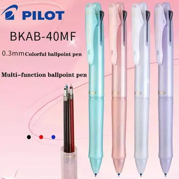 Japonsko PILOT Multi-funkčné Pero Multi-farebné Guľôčkové Pero Oslňujúci Sklzu Stlačte Typu 3-v-1 Farba Modulárny Pero BKAB Umenie kancelárske potreby