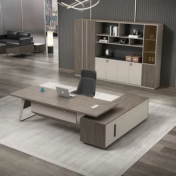 Kancelársky nábytok moderný minimalistický office šéf desk manager stôl stoličky zmes kancelárii prezidenta nábytok šéf stôl