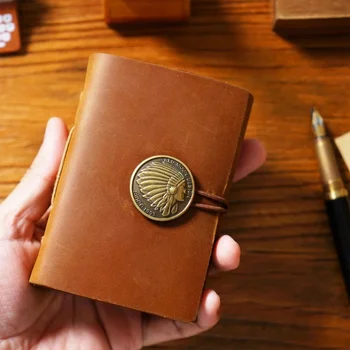 Kožené Traveler Vestník Cestovné Ručné Notebooky Retro Poznámkový Blok Denník Písanie Notebook