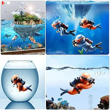Krajina 2023 Mini Diver Akvárium Ozdoby Akvárium Príslušenstvo Kawaii Simulované Plávajúce Potápěč Fat Man Akvárium Dekorácie
