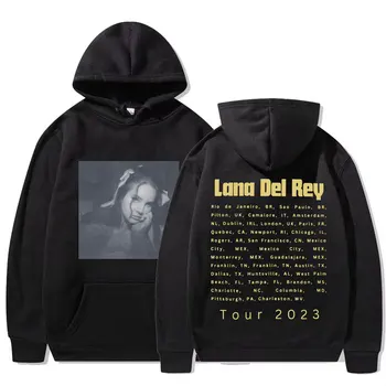 Lana Del Rey 2023 Tour Mikiny pánske, dámske Módne Estetické Pulóvre Mikina Vintage Bežné Dlhým Rukávom s Kapucňou, Streetwear