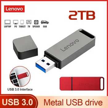 Lenovo 2TB USB Flash Pamäť, 512 gb diskom 1 tb 128 gb kapacitou 256 gb U Stick High Speed Flash Pamäťových Kariet 2 V 1 OTG Pero Disk pre Prenosné PC