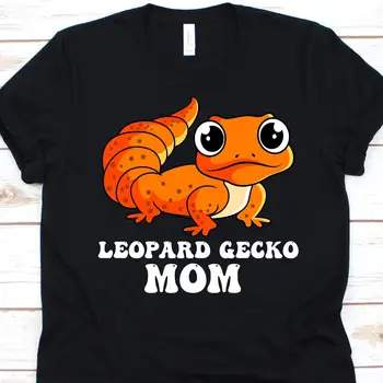 Leopard Gecko Mama T Shirt Deň matiek Plaz HerpetologisT Lacertilias Roztomilý Dizajn Lizard Milenca