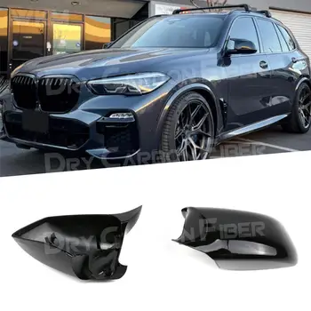 Lesklý Čierny Zadné Bočné Zrkadlo Pokrytie pre BMW X5 G05 2019+ Auto Styling 2ks/set Auto Strane Zrkadla Kryt Čiapky