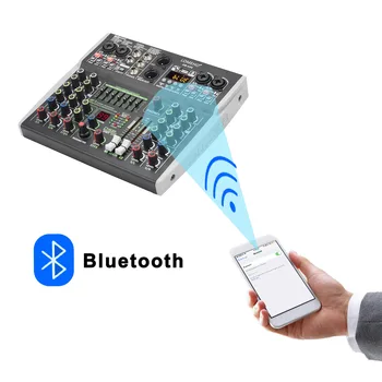 Lomeho Mini 6 Kanálový Zvuk, zvukový Pult Bluetooth Audio Mixing Console 48V 99DSP Profesionálny USB PC Hrať Záznam Podcast AM-AX6 Lomeho Mini 6 Kanálový Zvuk, zvukový Pult Bluetooth Audio Mixing Console 48V 99DSP Profesionálny USB PC Hrať Záznam Podcast AM-AX6 2