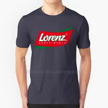 Lorenz Snack-Svet GmbH Logo Bežné Tričko Kvalitné Grafické 100% Bavlna Tees