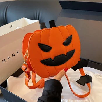 luxusné dizajnér kabelka 2024 Halloween tekvica taška Roztomilý Podpazušia Harajuku Tote Bag Crossbody Dámske Tašky, Peňaženky, Kabelky Bagutte
