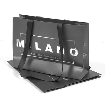Luxusné Čierne Topánky, Oblečenie, Baliaci Papier, Tašky Vytlačené Vlastné Logo Dĺžka Rukoväť Šperky Baliaci Papier Taška