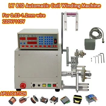 LY 810 Automatické Drôtu Cievky Navinuté Vinutia Stroj 0.03-1,2 MM Vysoká Kvalita 220V/110V 400W
