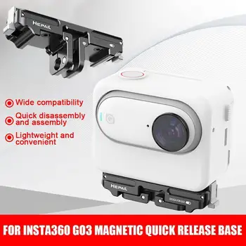 Magnetické Adaptéra Diely Pre Insta360 ÍSŤ 3 Quick-Release Odstránenie Namontujte Ochranu Pre Ista360 GO3 Akcia Fotoaparát Accessor B8E7