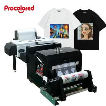 Malé Digitálne A3 A4 L1800 White Toner Roll Prenos Pet Film Tkaniny Tkaniny DST Tlačiareň Priamo k Filmu T-Shirts Tlač Stroj