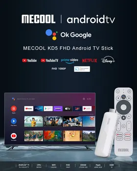 Mecool KD5 Android 11 TV Stick HDR10 Smart TV Box 1 GB 8 GB WiFi 2.4 G 5G Mini Streaming Media Player