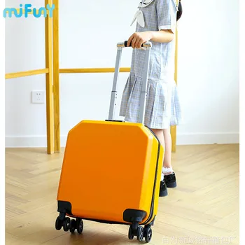 MiFuny Deti Koľajových Luggages Roztomilý Jednoduché Stlmiť Šok absorbenta Univerzálne Kolieska Stravovanie Prenosné Business Vozíka Cestovné puzdro