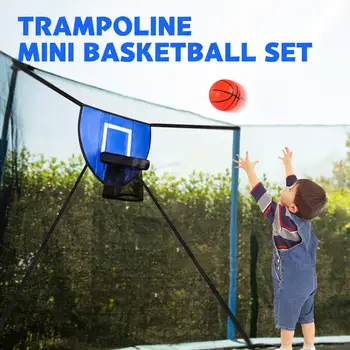 Mini Basketbal Hoop pre Trampolínu s Krytu Univerzálny Basketbal Rack Mini Basketbal Hoop pre Trampolínu s Krytu Univerzálny Basketbal Rack 3
