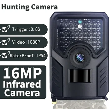 Mini Poľovnícky Chodník Fotoaparát IP54 Nepremokavé 16MP 1080P PIR Infračervené Nočné Videnie Voľne žijúcich živočíchov Cam Dohľadu Sledovania Monitor Fotoaparátu