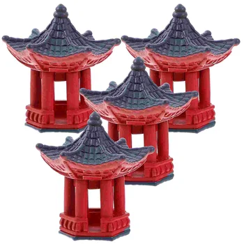 Mini Stôl Dekorácie Brána Torii Shinto Japonská Záhrada Miniatúrne Svätyne Ozdoby Micro Kameň Pavilón Socha Polica Japonsko Socha