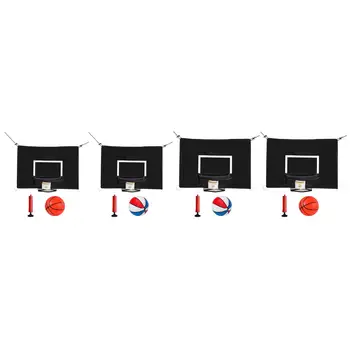 Mini Trampolína Basketbalová Obruč Odolné pre Dunking Záhrada Basketbal Cieľ