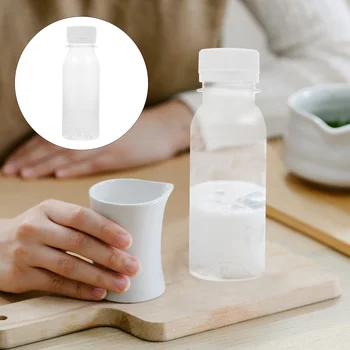 Mlieko Fľaše Plastové Fľaše Opakovane s Vrchnákmi Mini Chladnička Nádoby Šťavy Prázdne Malé Vodné