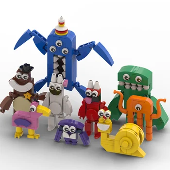 MOC Monster Banban Obrázok Stavebné Bloky Nastaviť Anime Akcie Obrázok Bábiky Hračky Tehál, Model Pre Deti, Dospelých, na Vianoce, Narodeninové Darčeky
